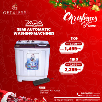 Zara Semi Automatic Washing Machine 7Kg With Free Eldo Pro Power Strip