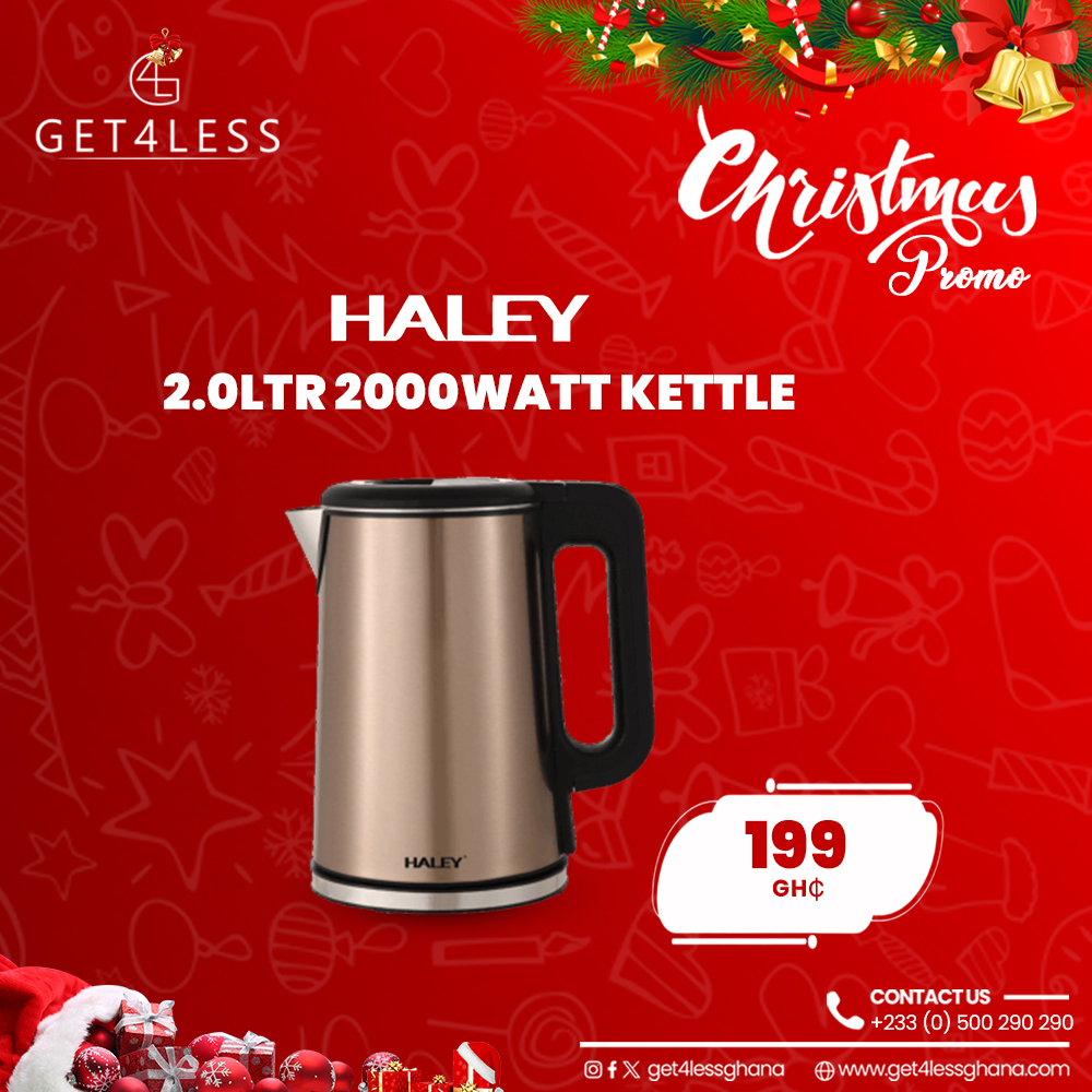 Haley Kettle 2.0 Ltr 2000Watt Black