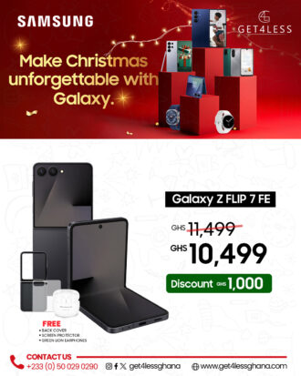 Samsung Galaxy Z Flip 7 FE 256GB 8GB RAM with Free Cover, Protector and Green lion Earbuds