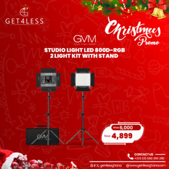 GVM Studio Led Light 800D-RGB - 2 Light Kit with Stand