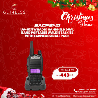 BAOFENG UV-82 5W Radio Handed Dual Band Portable Walkie Talkies with Earpiece