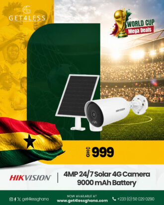 Hikvision 4MP 24/7 Solar 4G Camera 9000 mAh Battery