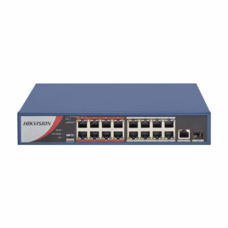 Hikvision 16 Port Fast Ethernet Unmanaged POE Switch