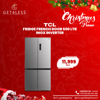 TCL Fridge French Door 600 Ltr Inox Inverter