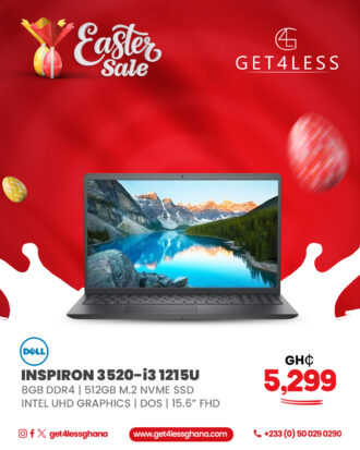 Dell Inspiron 3520 Core i3 G12 8GB RAM 512GB SSD 15.6 Inches Black
