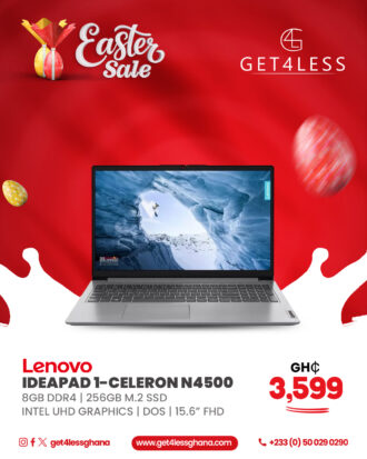 Lenovo Ideapad 1-Celeron N4500 8GB DDR4 256GB M.2 SSD Intel UHD Graphics Dos 15.6 Inch FHD Cloud Grey