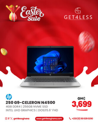 HP 250 G9-Celeron N4500 4GB DDR4 256GB NVMe HDD  Intel UHD Graphics Dos 15.6 inch FHD Dark Ash Silver