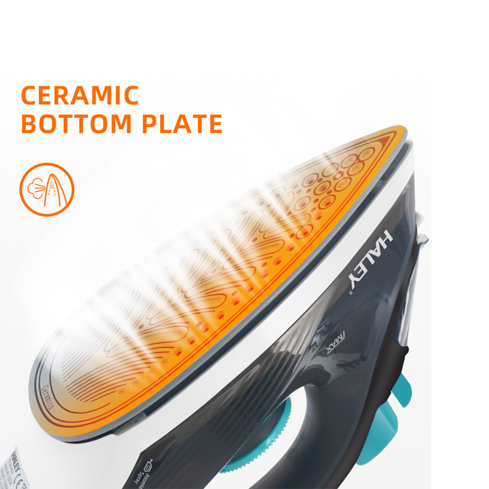 Haley Iron Steam Iron Green Black 2000Watt - Image 3