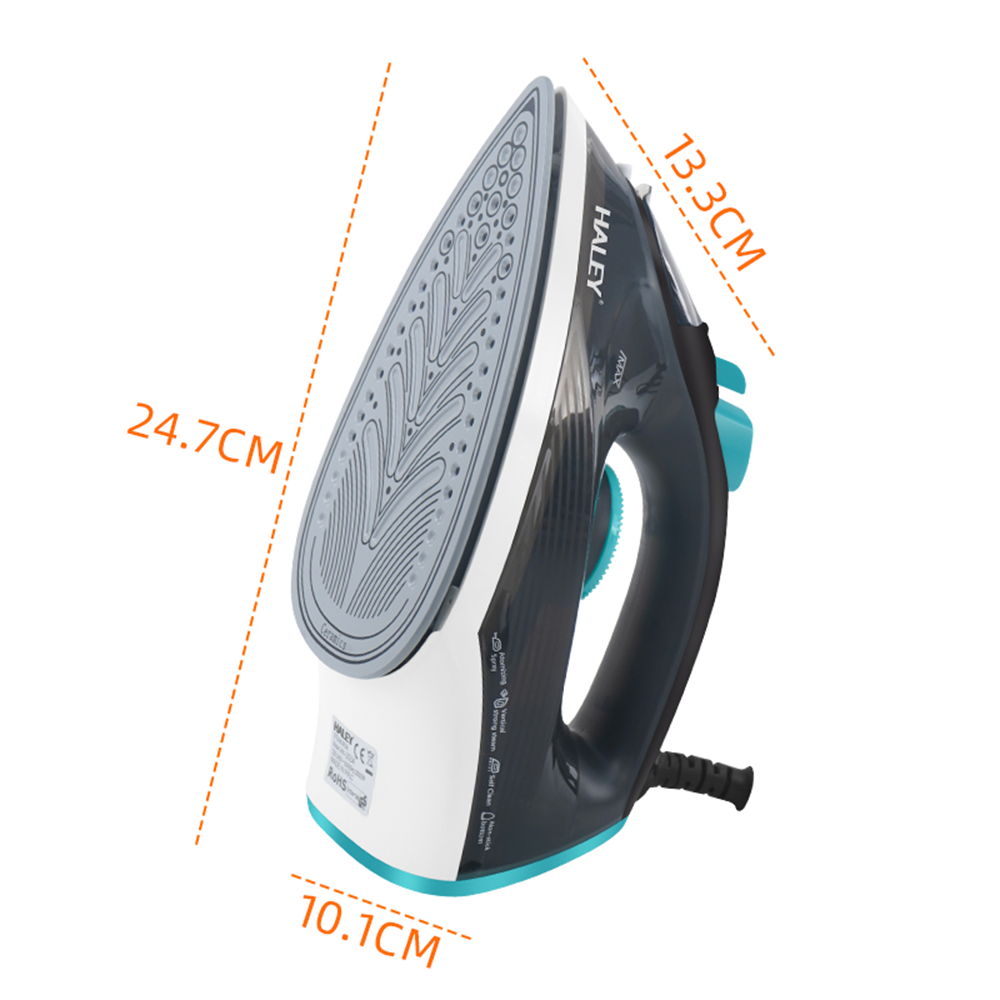 Haley Iron Steam Iron Green Black 2000Watt - Image 4