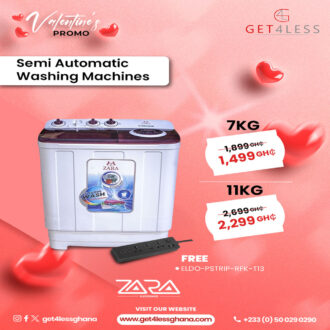 Zara Semi Automatic Washing Machine 7Kg with free Eldo Pro Power Strip