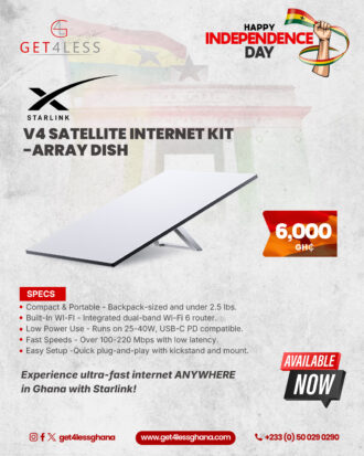 Starlink Mini Internet Kit Array Dish Wi-Fi 6 Router Low Latency Weatherproof