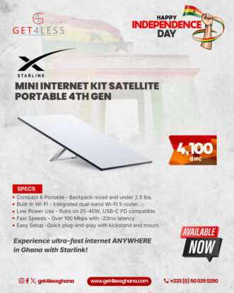 Starlink Mini Portable Satellite Internet Kit-Array Dish Low Latency Weather-Resistant