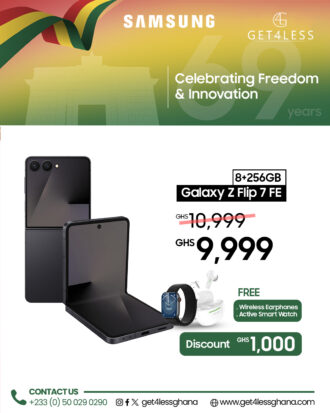 Samsung Galaxy Z Flip 7 FE 256GB 8GB RAM with Free Smart Watch and Wireless Earphone