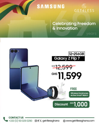 Samsung Galaxy Z Flip 7 256GB 12GB RAM with Free Smart Watch and Wireless Earphone