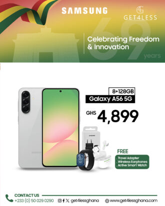 Samsung Galaxy A56 8GB RAM 128GB with Free Smart Watch, adapter and Wireless Earphone