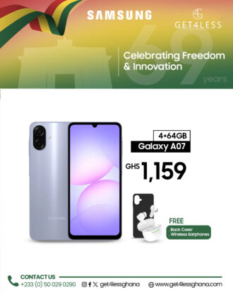 Samsung Galaxy A07 64GB 4GB RAM with Free cover and Wireless Earphone