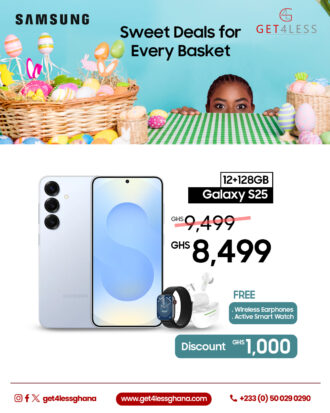 Samsung Galaxy S25 12GB RAM 128GB with Free Smart Watch and Wireless Earphone