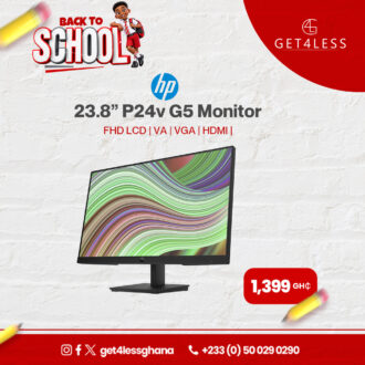 HP P24v G5 Monitor-23.8 Inches FHD LCD VA Vga HDMI Black