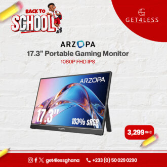 ARZOPA 17.3 Inches Portable Monitor - 1080P FHD IPS Gaming Monitor Laptop Monitor