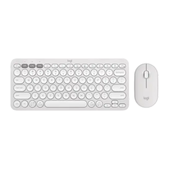 Logitech Pebble 2 Combo Wireless Keyboard and Mouse - White