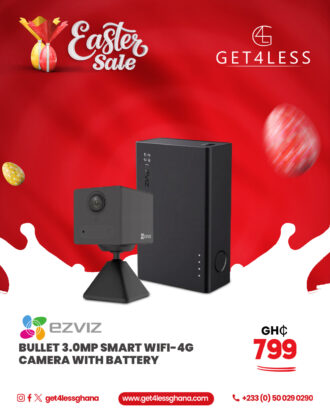 Ezviz Bullet 3.0Mp Smart Wifi-4G Camera With Battery