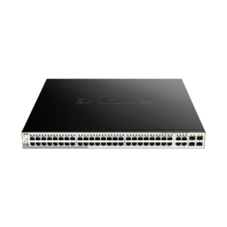 D-Link 52-Port Gigabit Web Smart PoE Switch + 4 Gigabit SFP ports
