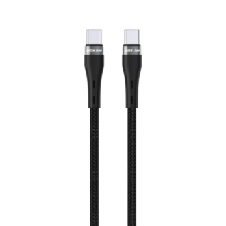 Green Lion USB-C to USB-C Braided Cable 2m - Black