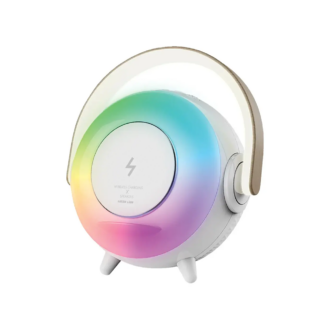 Green Lion Uranus Bluetooth Speaker with Table Lamp - White