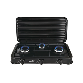 Haley Gas Stove 3 Burner Black