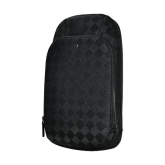 Levelo Soho Leather Sling Bag - Black