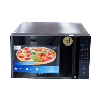 Midea Microwave Solo 34Ltr Black
