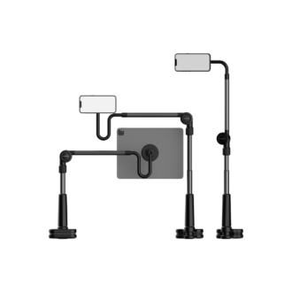 Porodo Lazy Man Stand with Magnetic Suction 92CM - Black