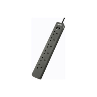APC Surge Arrest Essential Surge Protector 6X BS1363 OutLet PLug 2 Meter