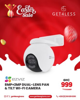 EZVIZ 8mp+2mp Dual-Lens Pan & Tilt Wi-Fi Camera