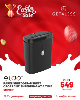 Eldo SD108P Paper Shredder-8 Sheet Cross Cut Shredding At A Time