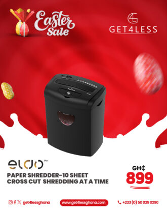 Eldo CD218P-10 Paper Shredder-10 Sheet Cross Cut Shredding At A Time
