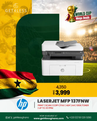 HP LaserJet M137FNW Print, Scan, Copy Black Printer