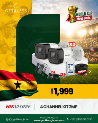 Hikvision 4 channel Kit 2MP