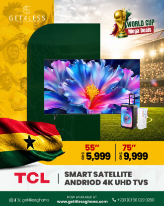 TCL LED 75 Smart Andriod Google TV Game Mode with Free Eldo Bluetooth Speaker and TV Guard