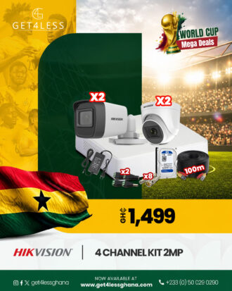 Hikvision 4 channel Kit 2MP
