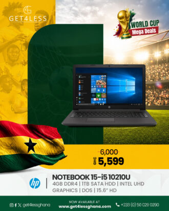 HP NoteBook 15 - Core i5 G10 4GB RAM 1TB 15.6"