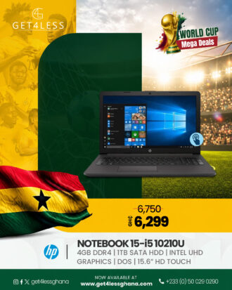 HP NoteBook 15 - Core i5 G10 4GB RAM 1TB HDD 15.6" Touch
