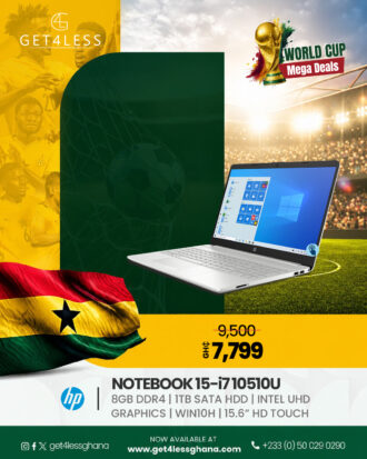 HP NoteBook 15 - Core i7 G10 8GB RAM 1TB HDD 15.6" Touch