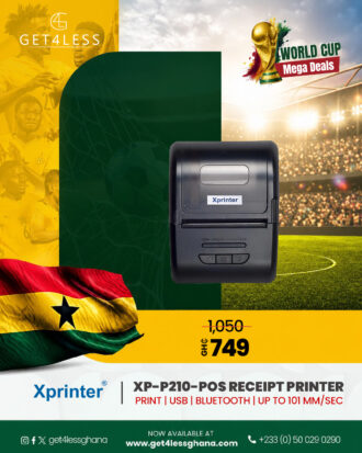 Xprinter P210 thermal portable label and receipt printer - USB, Bluetooth
