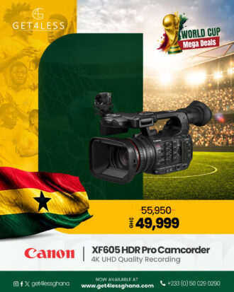 Canon XF605 HDR Pro Camcorder 4K UHD Quality Recording Black