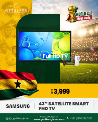 Samsung Tv 43 Satellite Smart FHD with Free Eldo Stand TV Cart and Guard