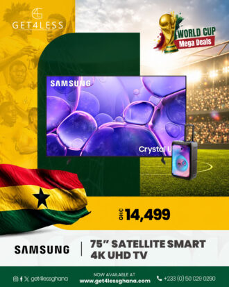 Samsung Tv 75 Satellite Smart 4K Uhd with free Eldo Bluetooth Speaker