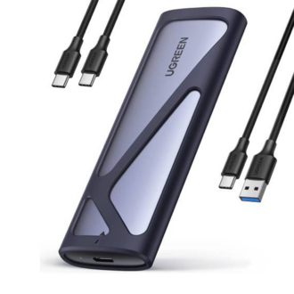 UGreen M.2 NVMe and SATA SSD Enclosure Reader Adapter - 10Gbps USB C 3.2 Gen2