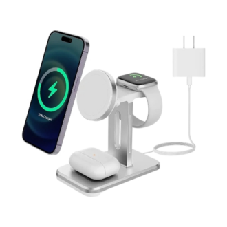 Promate Dual Fast Wireless Charging Station For Apple Iphone and Apple Watch