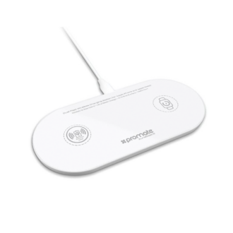 Promate Dual Fast Wireless Charging Station for Apple Iphone and Apple watch